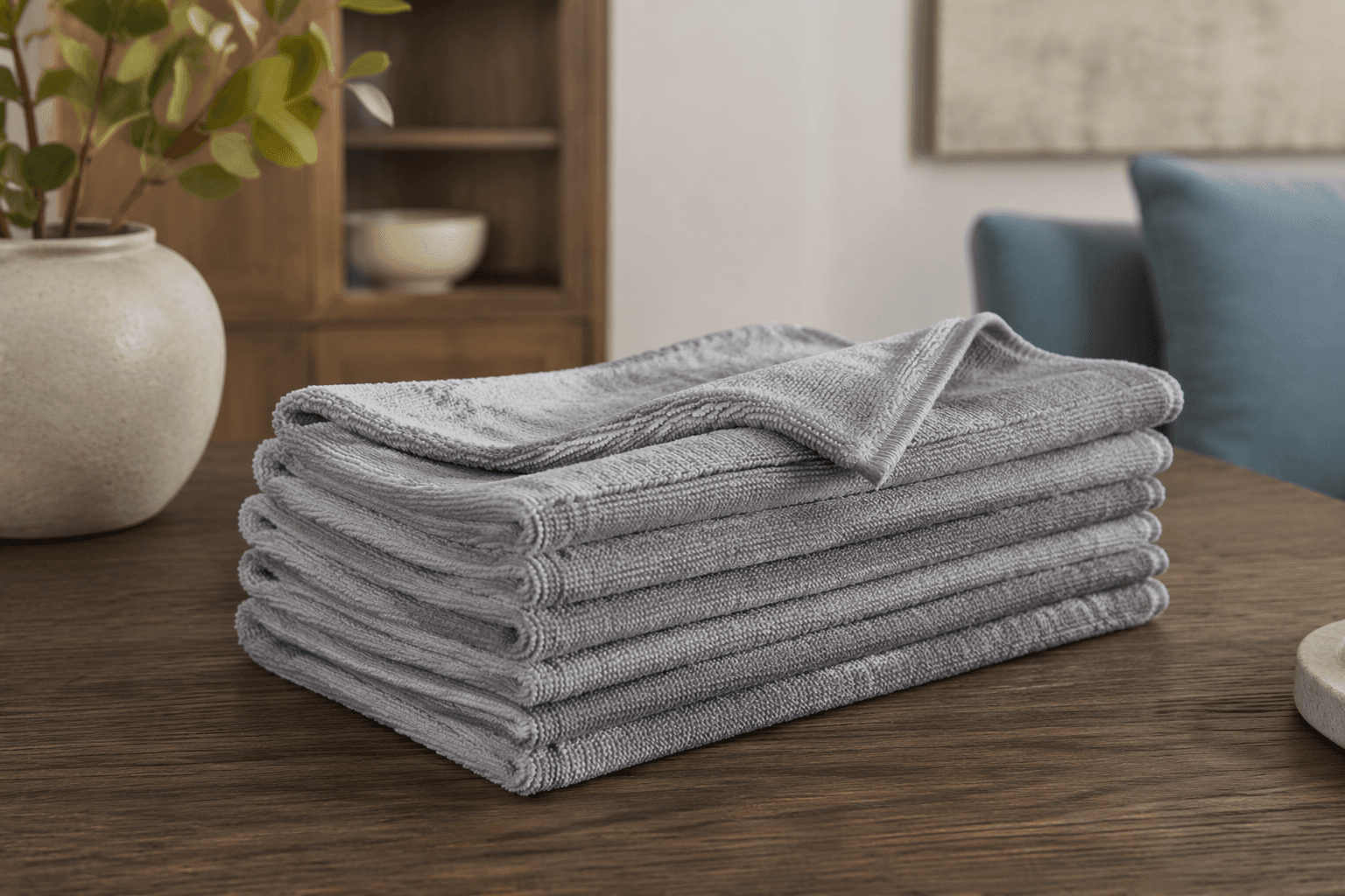 Frame Cleaning Cloths styled in a home setting