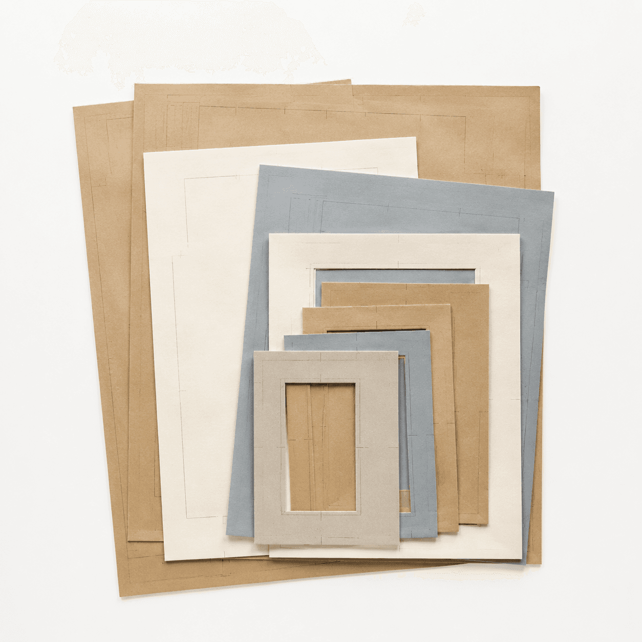 Gallery Layout Sheets — blank home photo display product