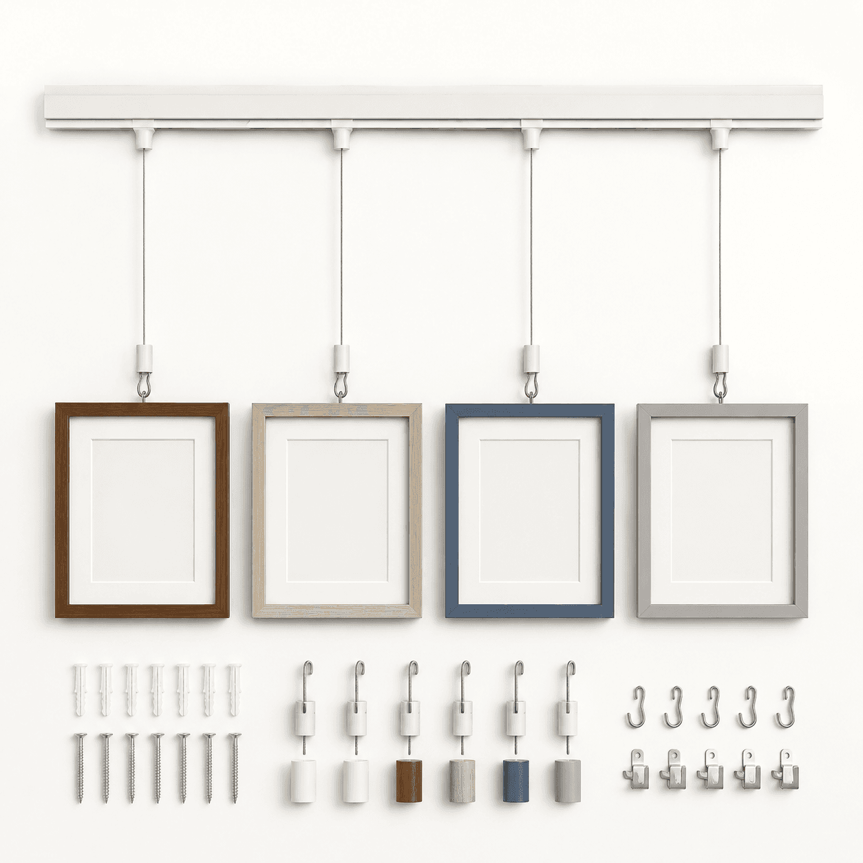 Hanging Rail Kit — blank home photo display product